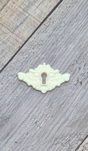 Load image into Gallery viewer, Resin French Inspired Furniture Embellishment On-lay Applique Keyholes #1