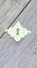Load image into Gallery viewer, Resin French Inspired Furniture Embellishment On-lay Applique Keyholes #1