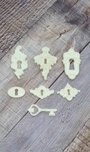 Load image into Gallery viewer, Resin French Inspired Furniture Embellishment On-lay Applique Keyholes #1