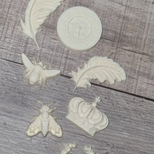 Load image into Gallery viewer, Set of 7 x Resin French Inspired Furniture Embellishment On-lay Applique Mixed Shapes