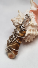 Load image into Gallery viewer, Silver Freeform Agate Pendant
