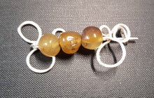 Load image into Gallery viewer, Gemstone Bead Encrusted Silver Scarf Pin
