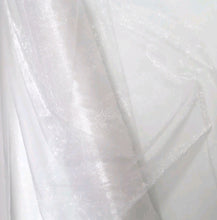 Load image into Gallery viewer, 2 x Rolls Of White Sheer Organza Tulle Wedding Decoration