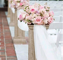 Load image into Gallery viewer, 2 x Rolls Of White Sheer Organza Tulle Wedding Decoration