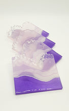 Load image into Gallery viewer, Sets of 4 x Crystal Agate Geode Resin Coasters