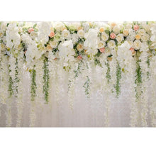 Load image into Gallery viewer, Floral Birthday Party Banner & Wedding Backdrop Hire