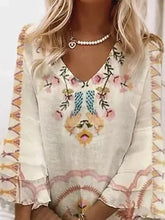 Load image into Gallery viewer, Boho Prairie Pink and Tan Long Sleeve Mini Dress