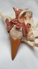 Load image into Gallery viewer, Copper Woven Otudus Shark Tooth Pendant