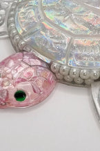 Load image into Gallery viewer, Holographic Resin Sea Turtles Featuring Pearls and Seashells
