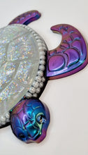 Load image into Gallery viewer, Holographic Resin Sea Turtles Featuring Pearls and Seashells
