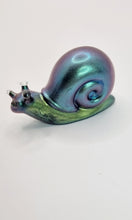 Load image into Gallery viewer, Handcrafted Holographic Colour Shift Resin Snail Figurines
