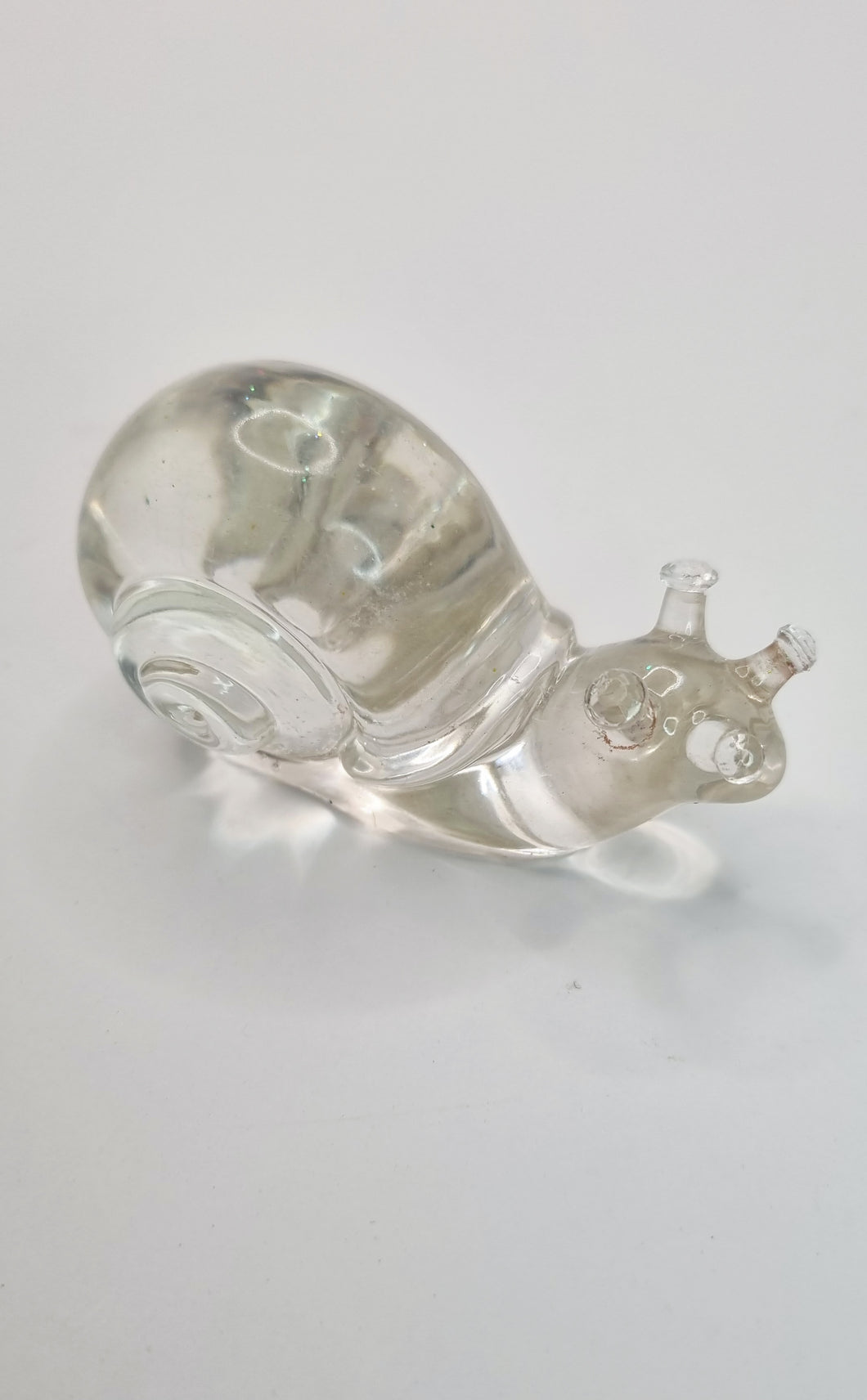 Handcrafted Holographic Colour Shift Resin Snail Figurines