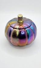 Load image into Gallery viewer, Handcrafted Holographic Resin Pumpkin Trinket Jar
