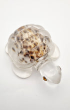 Load image into Gallery viewer, Handcrafted Resin Turtle Featuring a Cowrie Seashell
