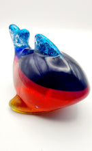 Load image into Gallery viewer, Handcrafted Resin Whale Figurines in Vivid Rainbow or Ocean Glitter
