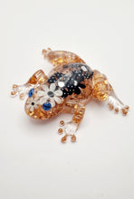 Load image into Gallery viewer, Rose Gold Leaf Resin Frog Figurines
