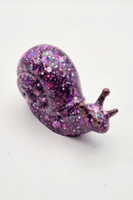 Load image into Gallery viewer, Handcrafted Holographic Colour Shift Resin Snail Figurines
