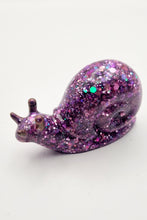 Load image into Gallery viewer, Handcrafted Holographic Colour Shift Resin Snail Figurines
