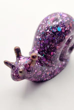 Load image into Gallery viewer, Handcrafted Holographic Colour Shift Resin Snail Figurines
