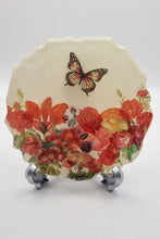 Load image into Gallery viewer, Geode Resin Coasters Featuring Flowers &amp; Butterflies with Matching Coaster Holder
