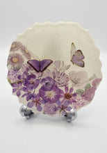 Load image into Gallery viewer, Geode Resin Coasters Featuring Flowers &amp; Butterflies with Matching Coaster Holder
