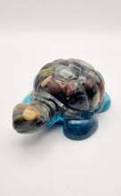 Load image into Gallery viewer, Handcrafted Resin Turtle Featuring Polished Stones
