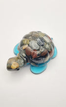 Load image into Gallery viewer, Handcrafted Resin Turtle Featuring Polished Stones
