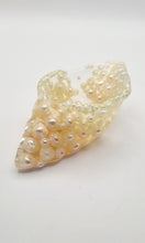 Load image into Gallery viewer, Handcrafted Seashell Shaped Resin Trinket Bowls Featuring Pearls
