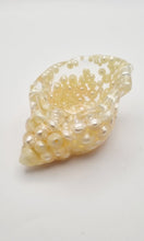 Load image into Gallery viewer, Handcrafted Seashell Shaped Resin Trinket Bowls Featuring Pearls
