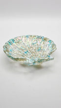 Load image into Gallery viewer, Handcrafted Clam Shell Resin Trinket Dish Featuring Abalone Shell
