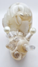 Load image into Gallery viewer, Handcrafted Resin Snail Figurine Featuring White Seashells
