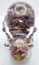 Load image into Gallery viewer, Handcrafted Resin Snail Figurine Featuring Rose Buds &amp; White Pebbles
