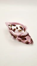 Load image into Gallery viewer, Handcrafted Seashell Shaped Resin Trinket Bowls Featuring Red Rose Buds
