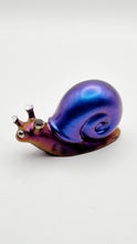 Load image into Gallery viewer, Handcrafted Holographic Colour Shift Resin Snail Figurines
