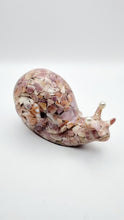 Load image into Gallery viewer, Handcrafted Resin Snail Figurine Featuring Pink Seashells
