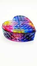 Load image into Gallery viewer, Heart Shaped Resin Crystal Cut Trinket Boxes
