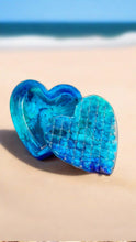 Load image into Gallery viewer, Heart Shaped Resin Crystal Cut Trinket Boxes
