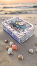 Load image into Gallery viewer, Book-shaped Pearl Encrusted Trinket Box
