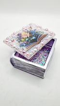 Load image into Gallery viewer, Book-shaped Pearl Encrusted Trinket Box
