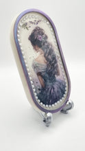 Load image into Gallery viewer, Pearl Embellished Chameleon Trinket Dish featuring a Portrait of a Lady
