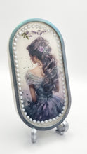 Load image into Gallery viewer, Pearl Embellished Chameleon Trinket Dish featuring a Portrait of a Lady
