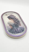 Load image into Gallery viewer, Pearl Embellished Chameleon Trinket Dish featuring a Portrait of a Lady
