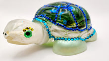 Load image into Gallery viewer, Resin Turtle Featuring Homemade Seaglass &amp; Rhinestones
