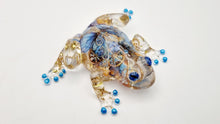 Load image into Gallery viewer, Blue Mechanical Butterfly Frog Figurine
