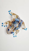 Load image into Gallery viewer, Blue Mechanical Butterfly Frog Figurine
