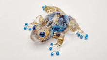 Load image into Gallery viewer, Blue Mechanical Butterfly Frog Figurine
