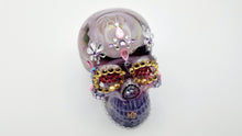 Load image into Gallery viewer, Rhinestone Floral Sugar Skull Figurine
