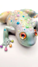 Load image into Gallery viewer, Resin Neon Marbled Frog Figurine
