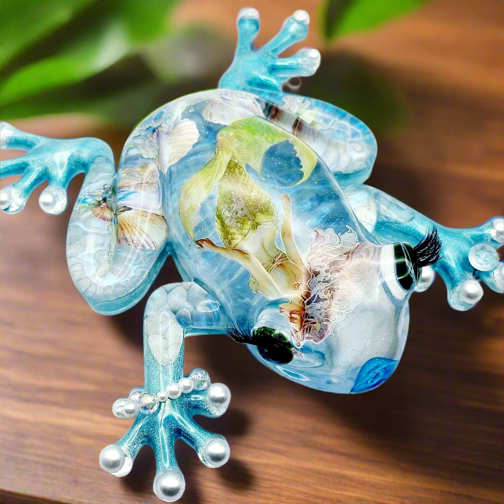 The Little Mermaid Frog Figurine