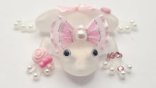 Load image into Gallery viewer, Sand &amp; Seashell Trinket Jar Adorned with Pearls
